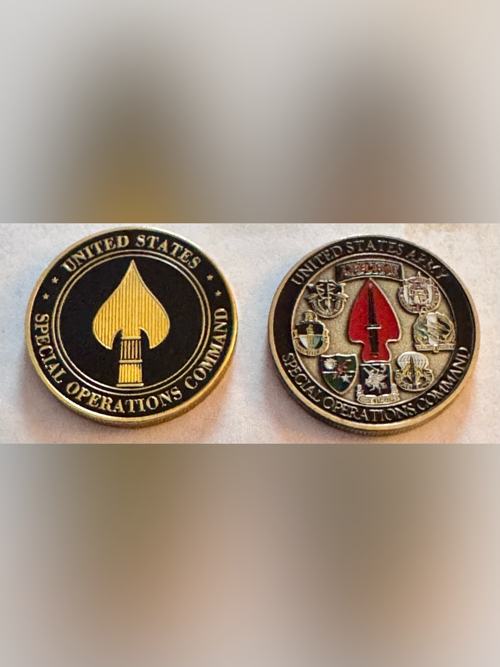 Special Operations Command Challenge Coin